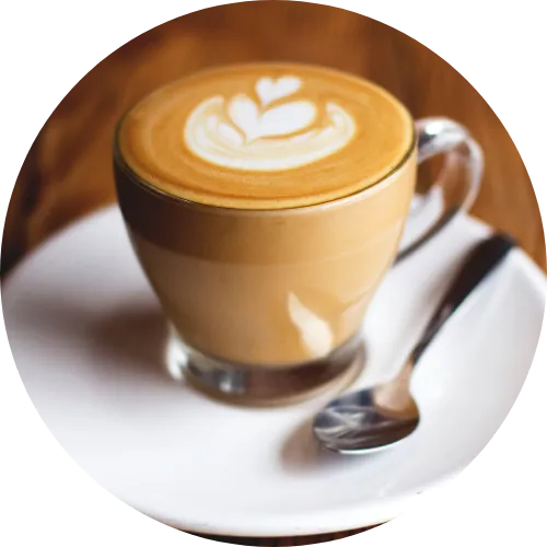 One cup of cappuccino