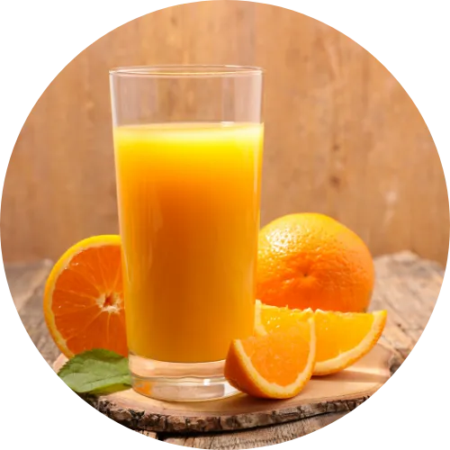 Cup of Minute Maid Orange juice, rich in vitamin C