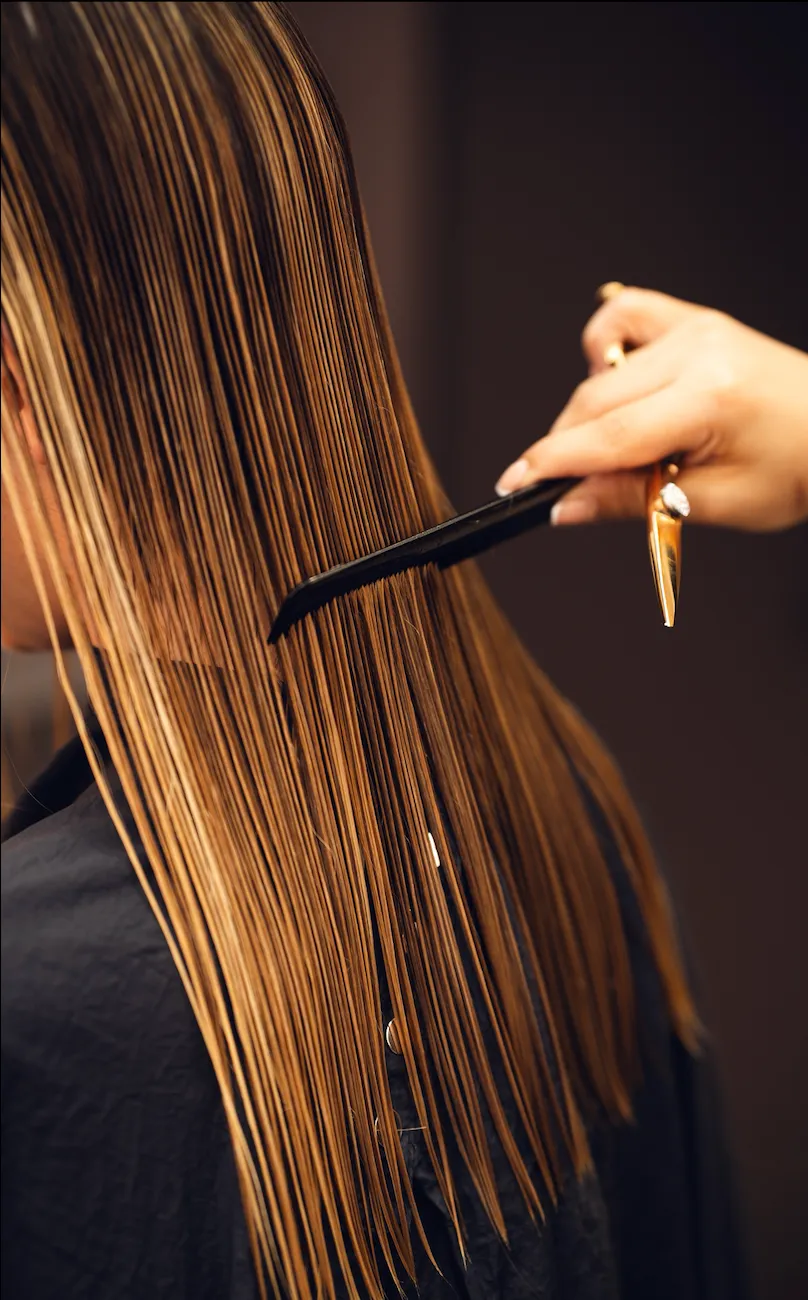 Haircut and styling