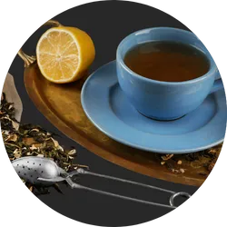 Anastasia earl grey tea with lemon