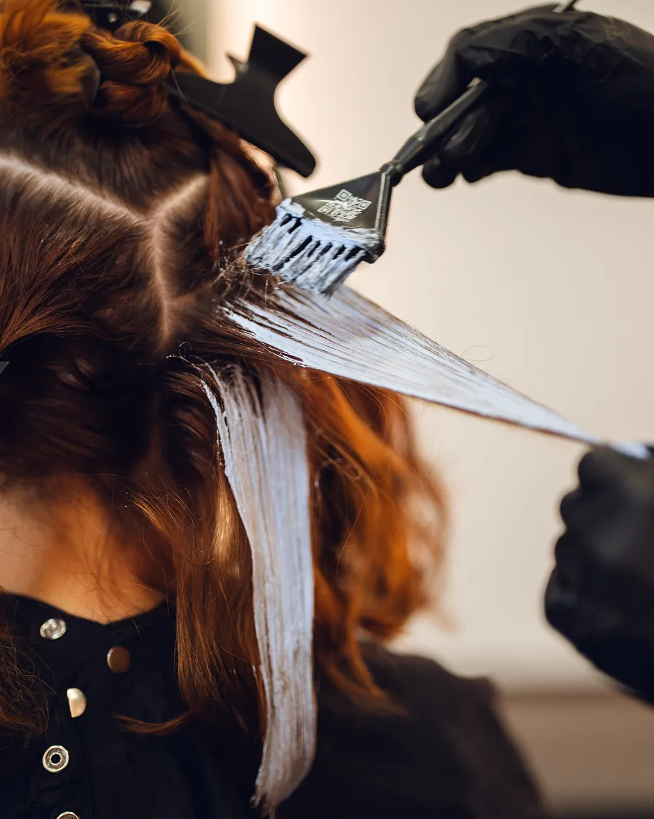 Colour and balayage performed in the salon