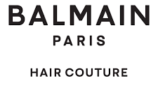 Logo Balmain hair couture